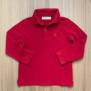 Zara, Kids cotton long sleeve polo shirt, size 6, runs smaller.